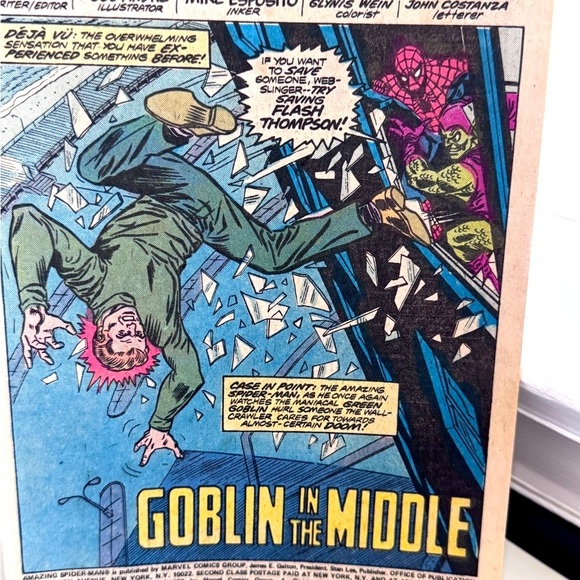🕷️ Rare Vintage 1970’s Marvel The Amazing Spider-Man Green Goblin Comic #177 - Picture 6 of 16